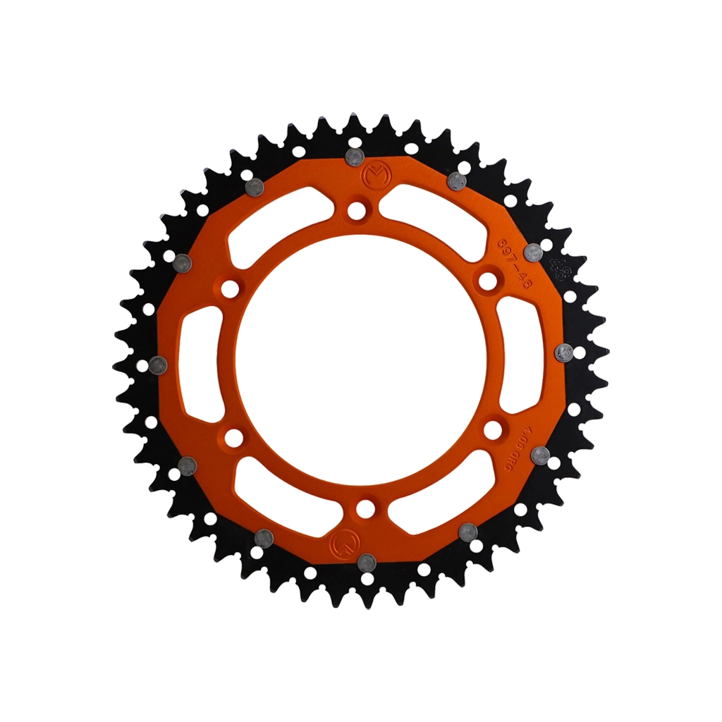 DUALORBL Moose Racing Rear sprocket DUAL OR/BL 49 T KTM - Image 1
